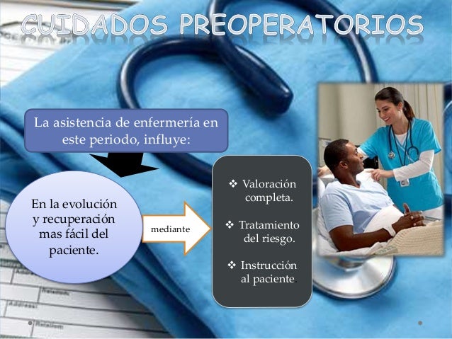 cuidados pre trans y postoperatorios de enfermeria